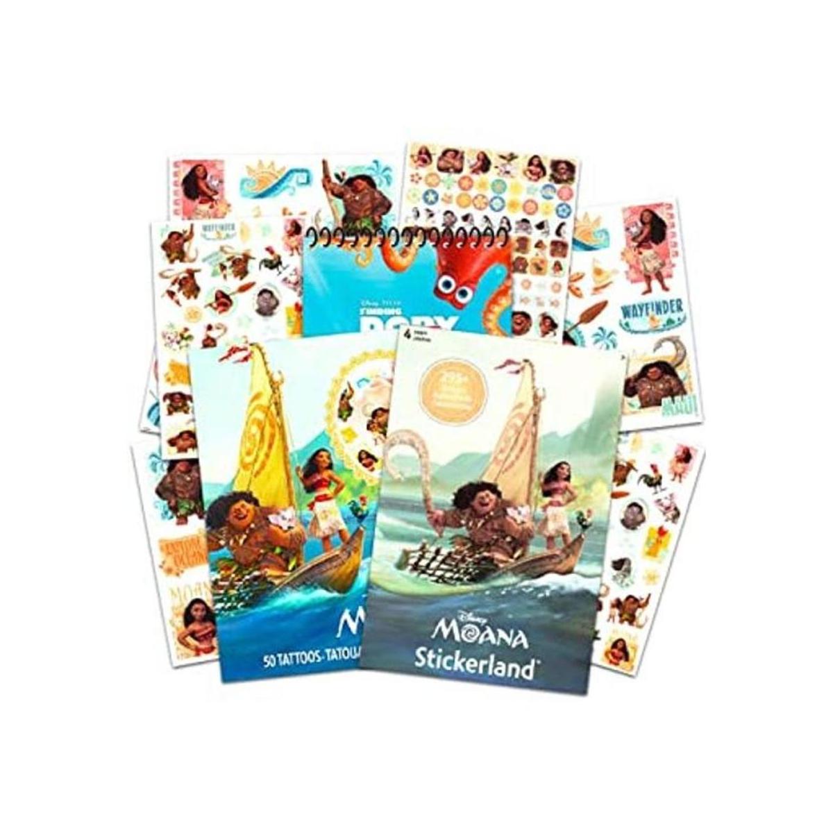 Disney Paquete de calcomanías y tatuajes de Moana El