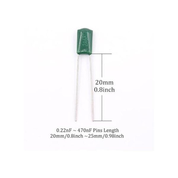 Glarks 24 Value 700PCS 0.22NF 470NF Kit surtido de_2