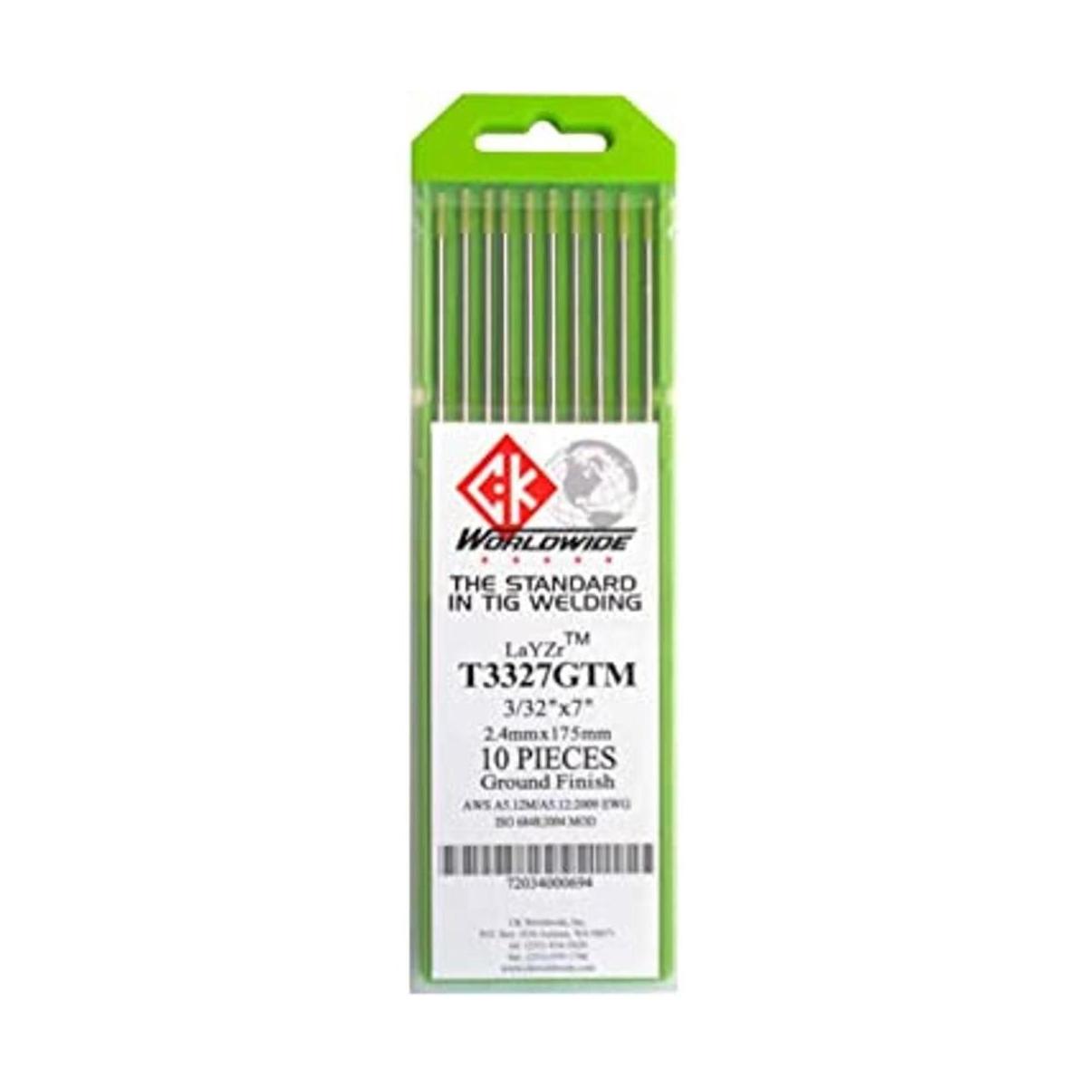 CK T3327GTM LaYZr Electrodo de tungsteno 332 x 7 10