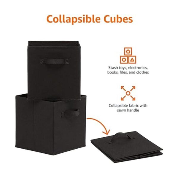 Organizador de cubos de almacenamiento de tela plegable_2