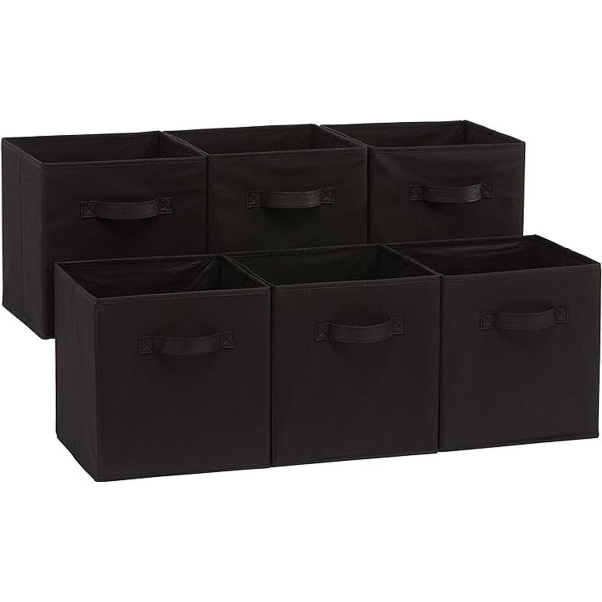 Organizador de cubos de almacenamiento de tela plegable