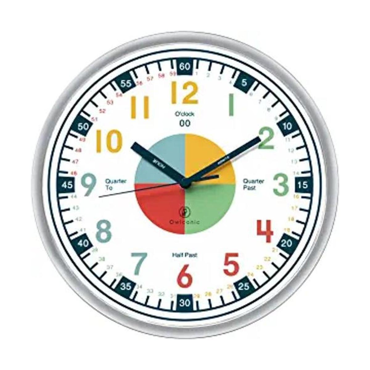 OWLCONIC Reloj de enseñanza para contar la hora reloj