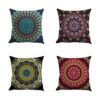 Juego de 4 fundas decorativas para almohadón de sillón_1