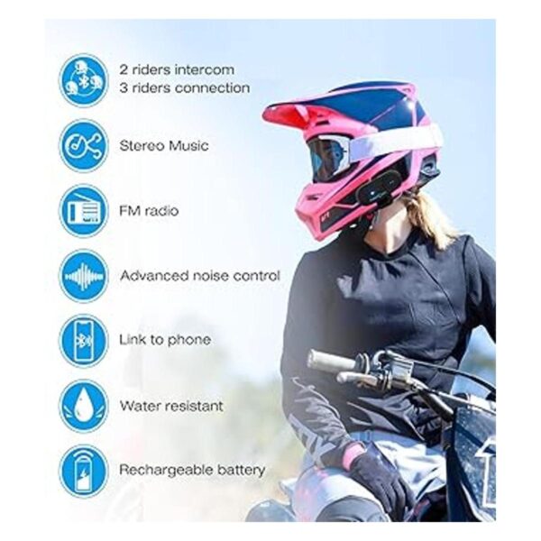 FreedConn TCOMVB Casco con sistema de comunicación_3