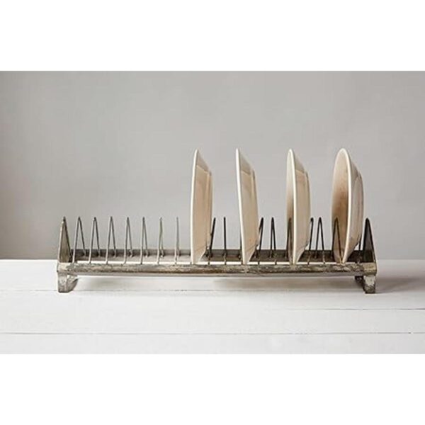 Creative CoOp DA8472 Estante para platos metal 18