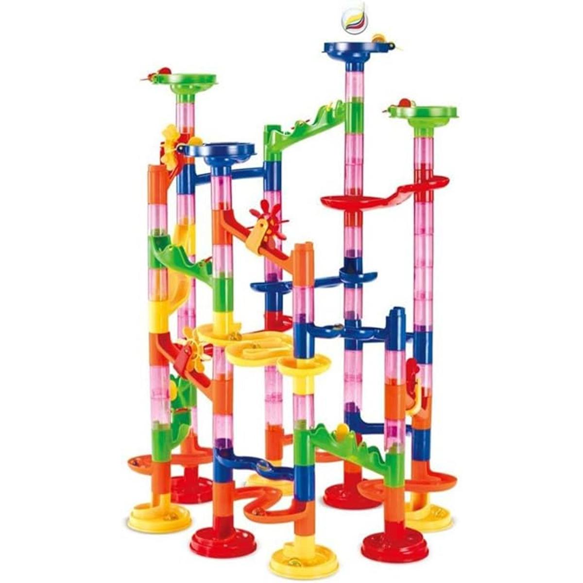 ELONGDI Juego de posavasos de carrera Marble Run juguetes