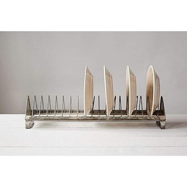 Creative CoOp DA8472 Estante para platos metal 18