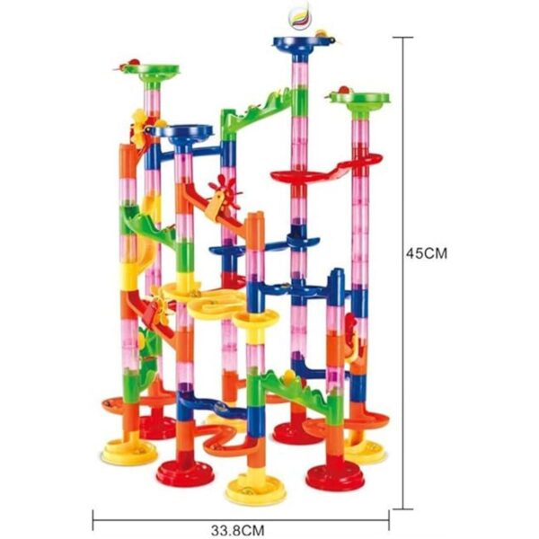 ELONGDI Juego de posavasos de carrera Marble Run juguetes_3