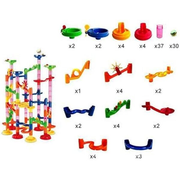 ELONGDI Juego de posavasos de carrera Marble Run juguetes_2
