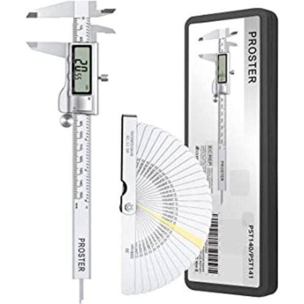 Proster Calibrador digital Vernier de 5.906 in 32_1