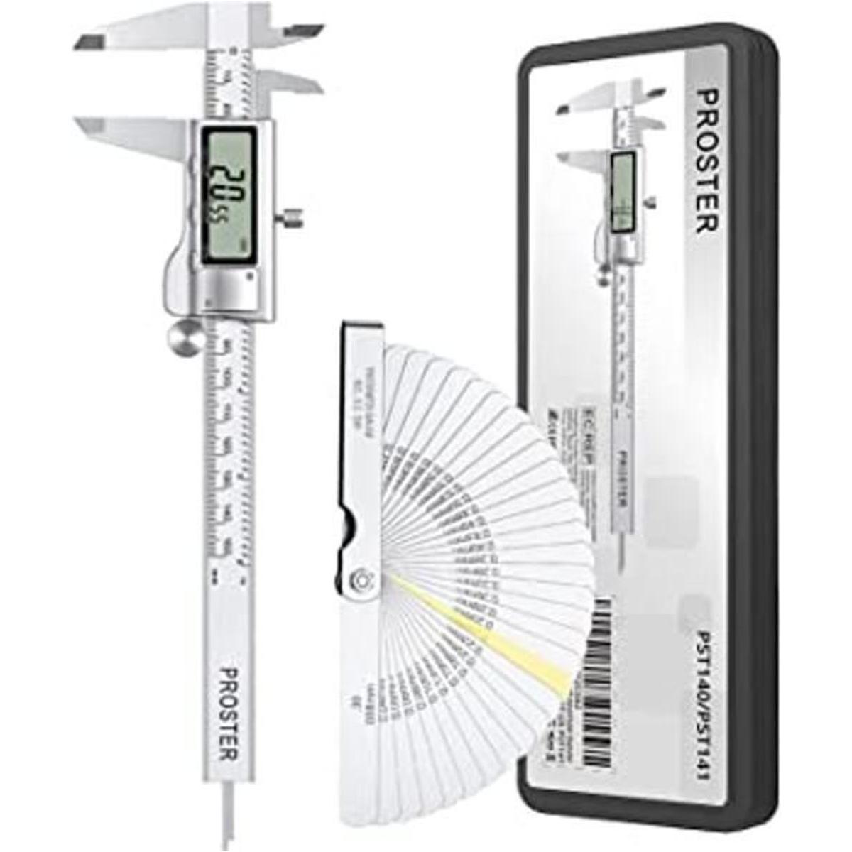 Proster Calibrador digital Vernier de 5.906 in 32