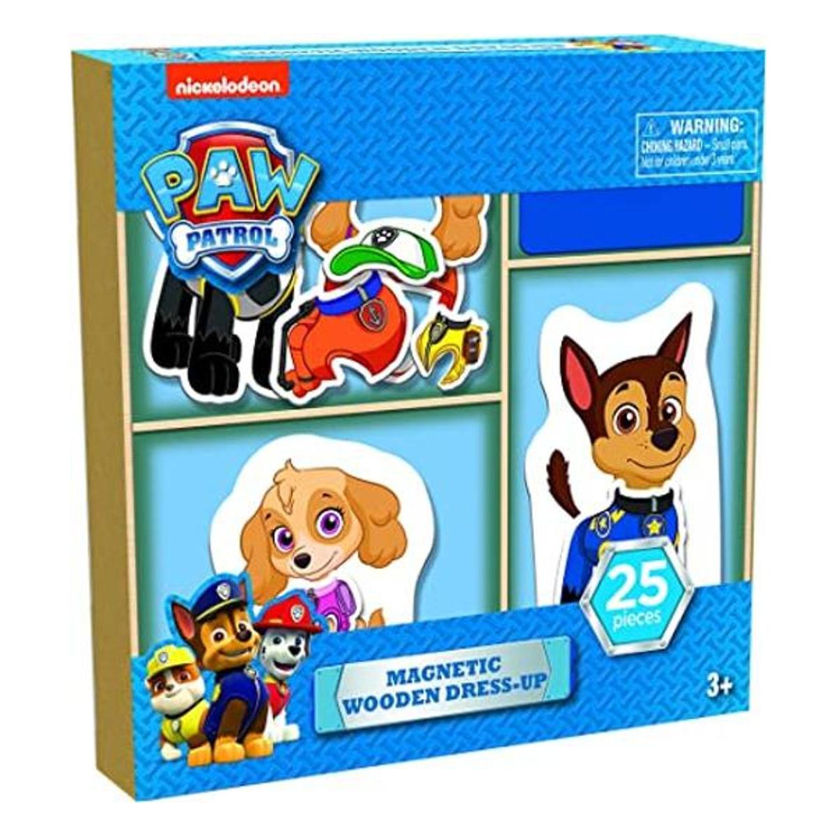 Paw Patrol Rompecabezas magnético de madera de 25 piezas