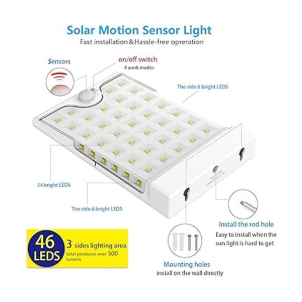 CREATIVE DESIGN 46 luces solares LED para exteriores con