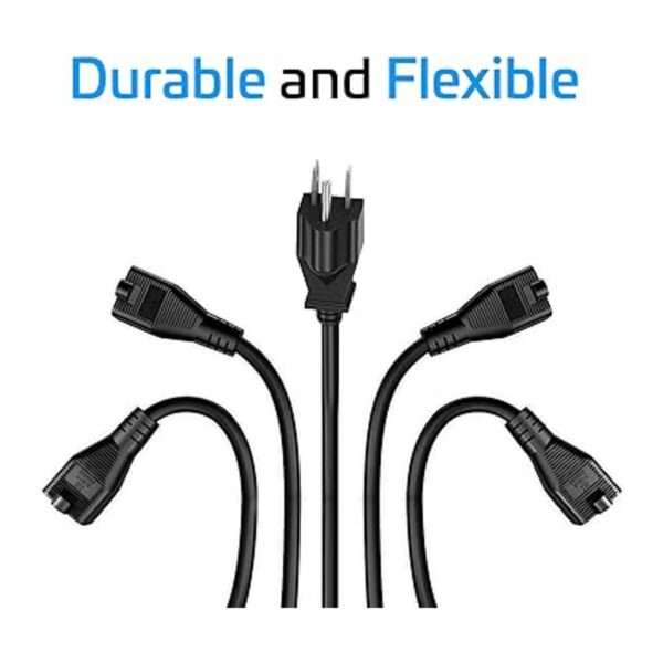 Divisor de cable de extensión de 4 salidas 6 pies de