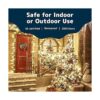 Prextex 100 luces blancas de Navidad con cable blanco
