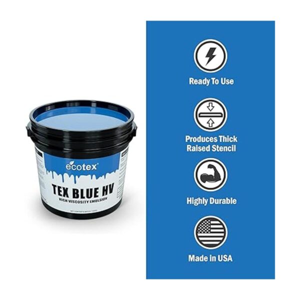 Ecotex Tex Blue HV Pintura de emulsión para serigrafía