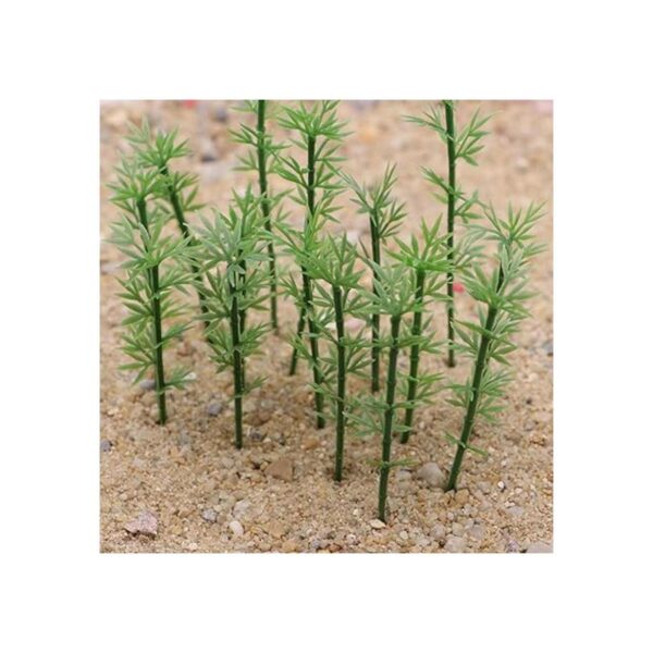 NUOLUX 100 árboles de bambú modelo árboles en miniatura