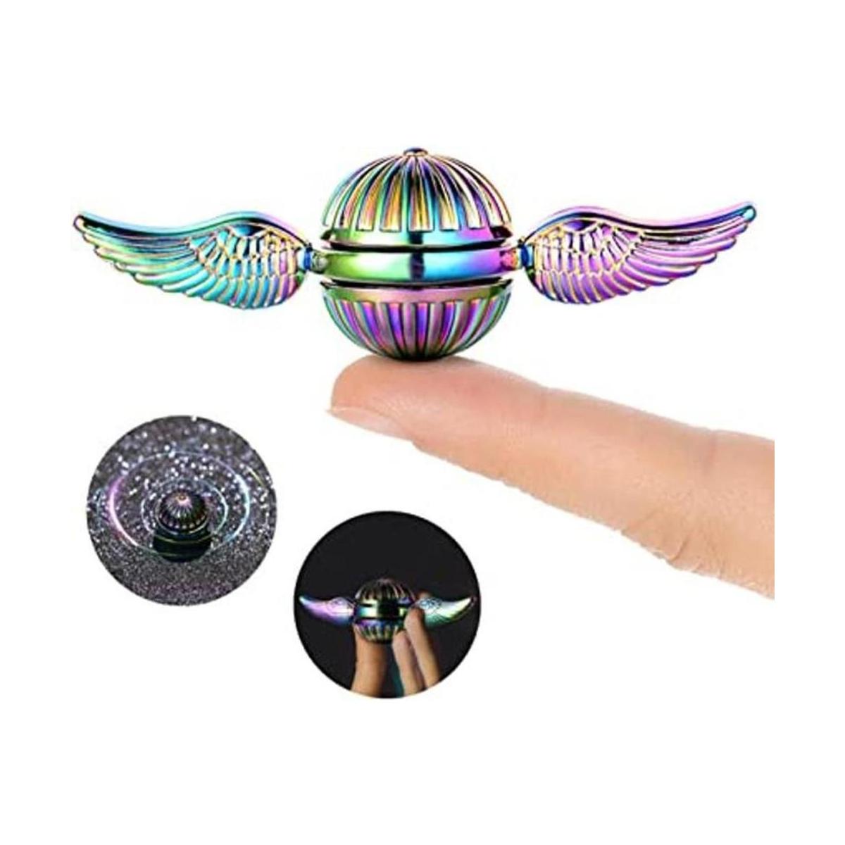 Orbe de metal sólido Fidget Spinner iridiscente juguete