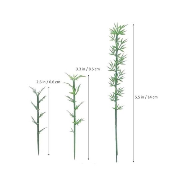 NUOLUX 100 árboles de bambú modelo árboles en miniatura