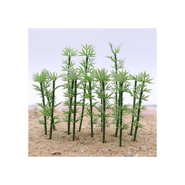 NUOLUX 100 árboles de bambú modelo árboles en miniatura