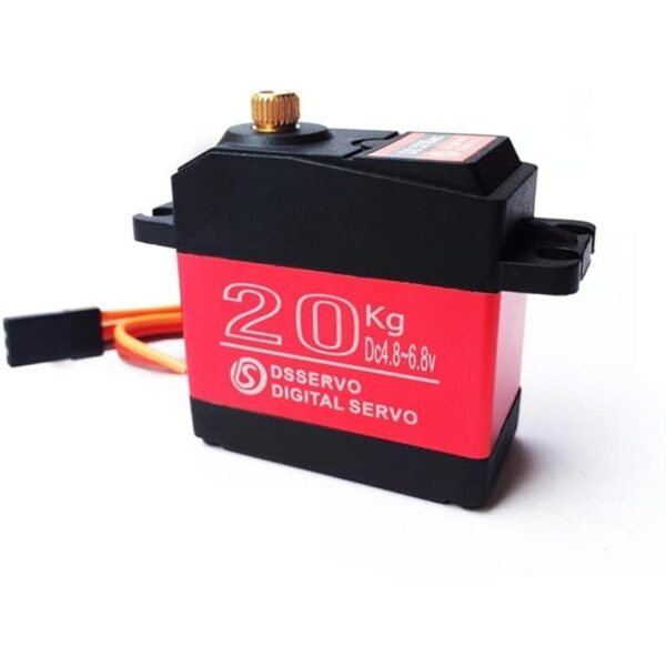 Annimos Linterna digital de 44.1 lbs RC Servo de metal de
