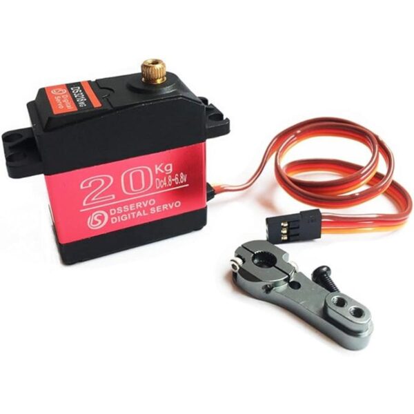 Annimos Linterna digital de 44.1 lbs RC Servo de metal de