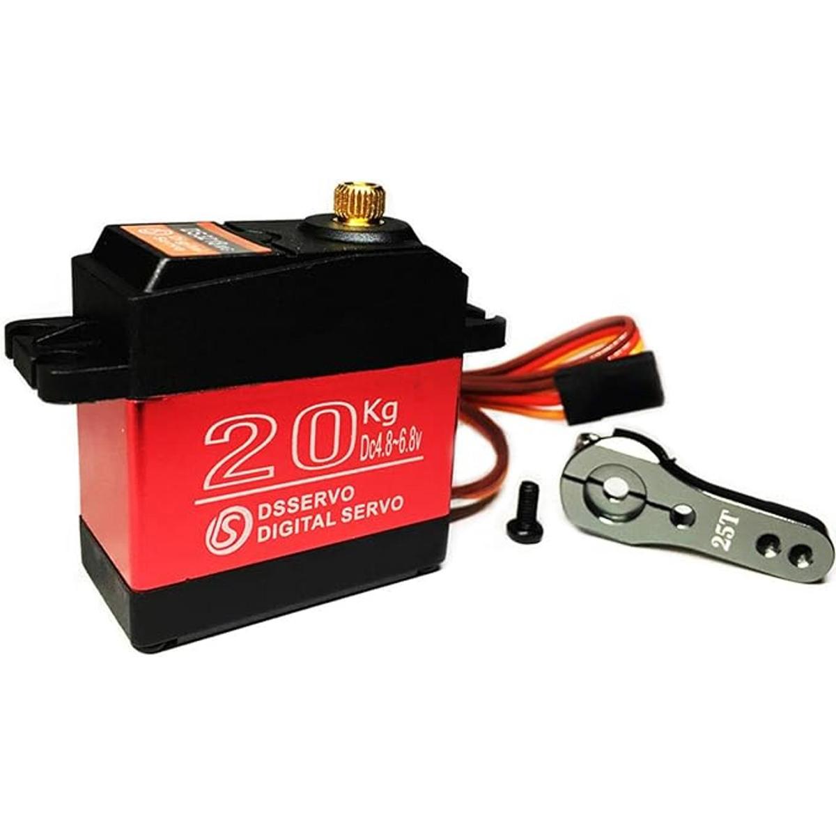 Annimos Linterna digital de 44.1 lbs RC Servo de metal de