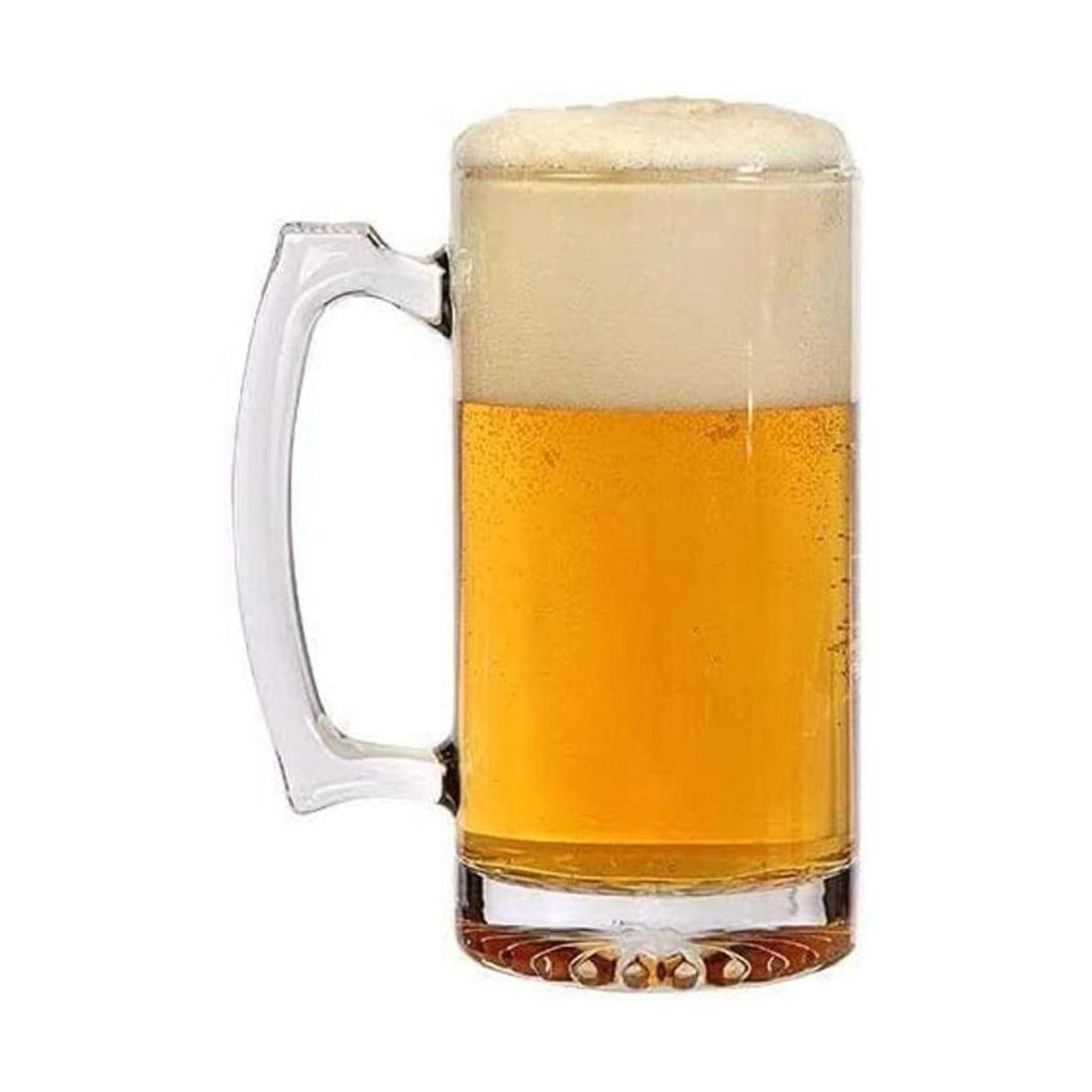 Tazas de cerveza deportivas de vidrio grueso jumbo de 26