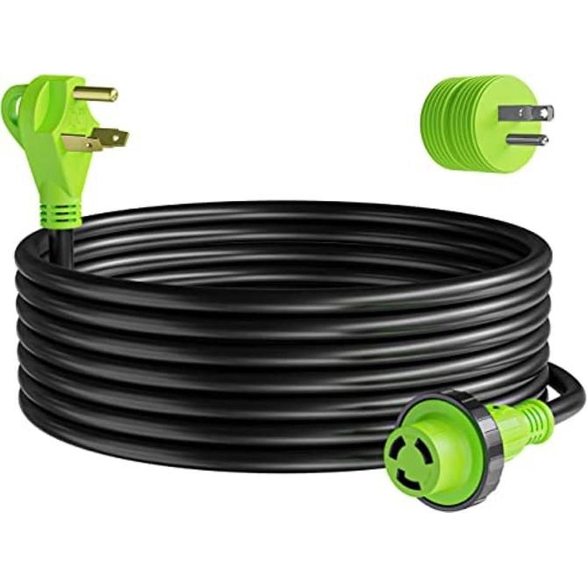 Leisure Cords Cable de extensión de 25 pies con adaptador