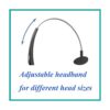 RJ9 Auriculares de teléfono de 0.138 in compatibles con