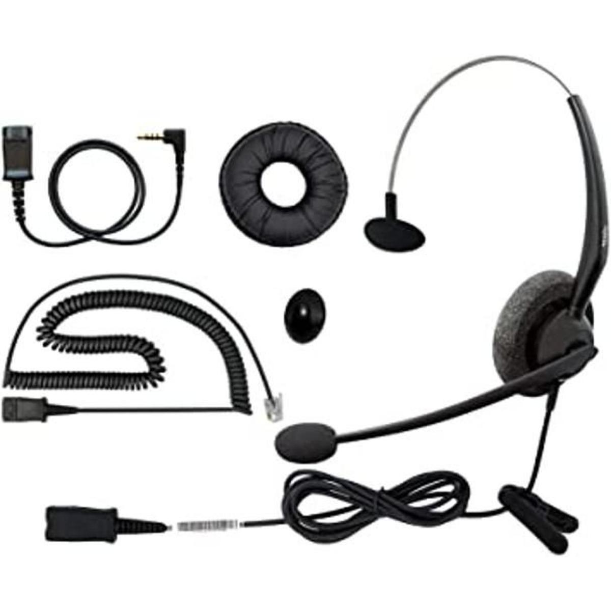 RJ9 Auriculares de teléfono de 0.138 in compatibles con