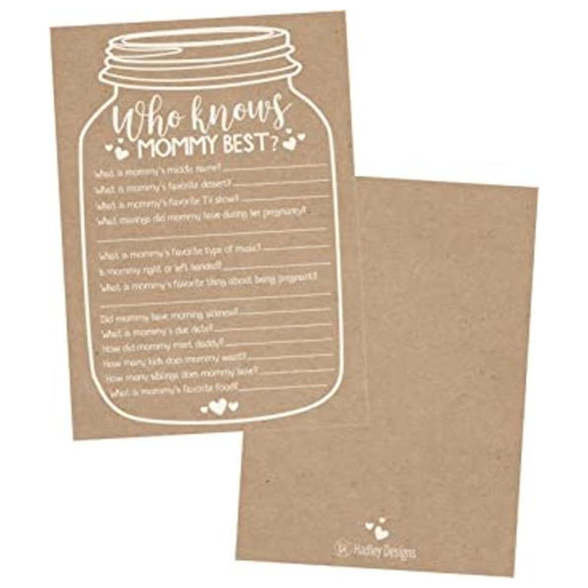 Juego de 25 tarros rústicos para baby shower ideas para