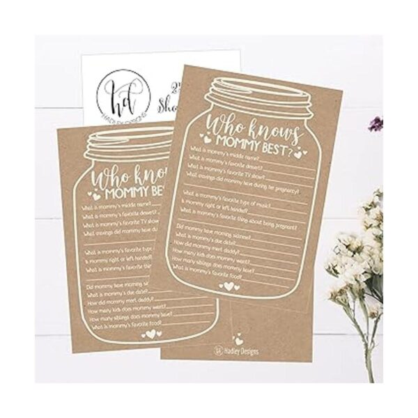 Juego de 25 tarros rústicos para baby shower ideas para_4