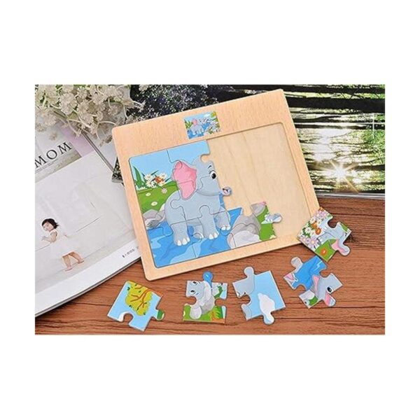 CCLIFE Juego de rompecabezas de madera para niños de 2 a 5_6