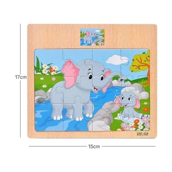 CCLIFE Juego de rompecabezas de madera para niños de 2 a 5_4