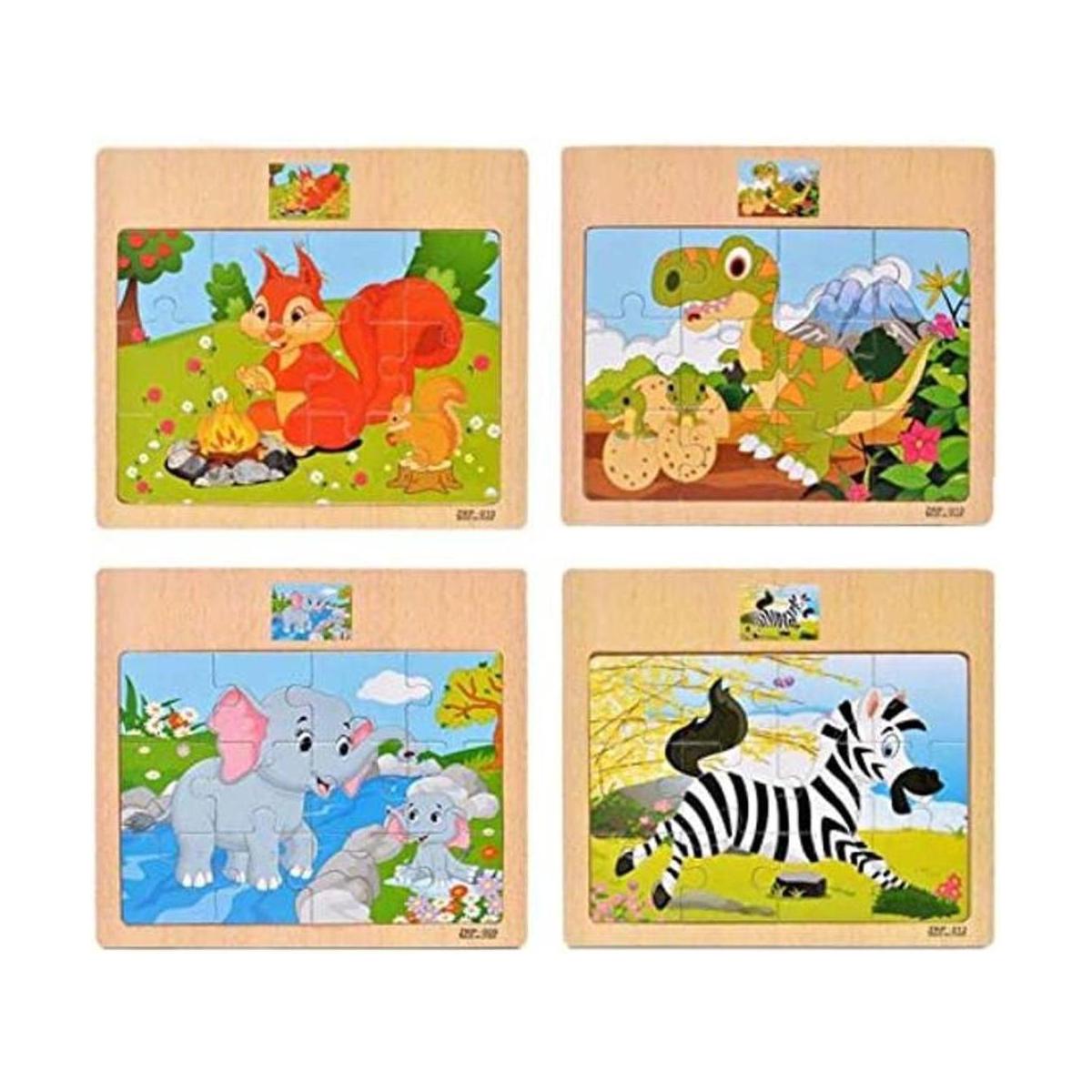 CCLIFE Juego de rompecabezas de madera para niños de 2 a 5