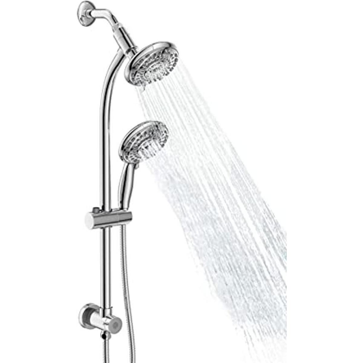 Egretshower Combo de cabezal de ducha de mano y ducha de