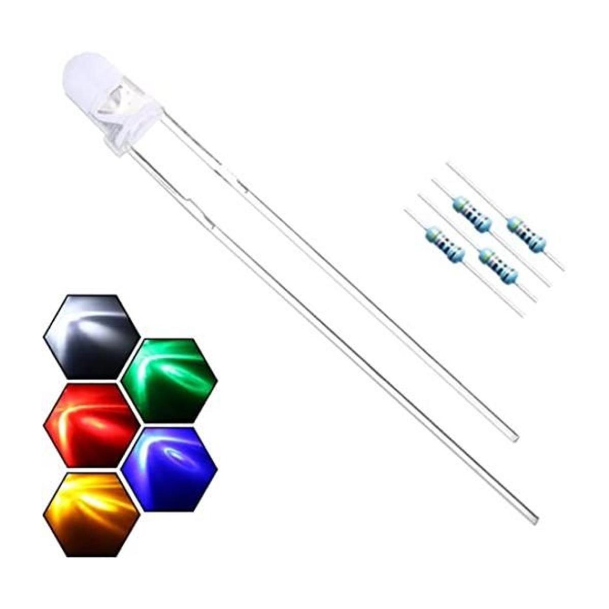 EDGELEC 100 unidades de 0.118 in 5 colores x 20 piezas de
