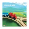 Play22 Pistas de tren de madera 52 piezas de tren de_4