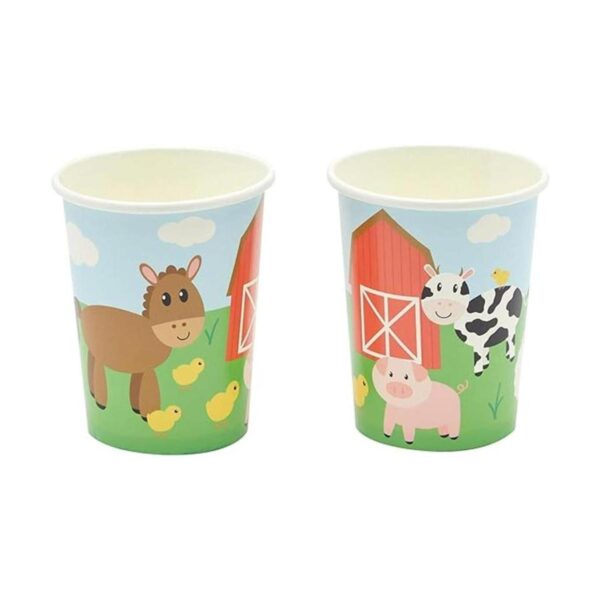 Barnyard suministros para fiesta de cumpleaños platos de_4