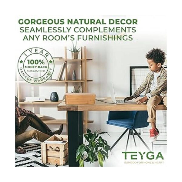 TEYGA Caja de gestión de cables de bambú Elegante caja_6