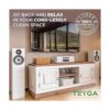 TEYGA Caja de gestión de cables de bambú Elegante caja_3
