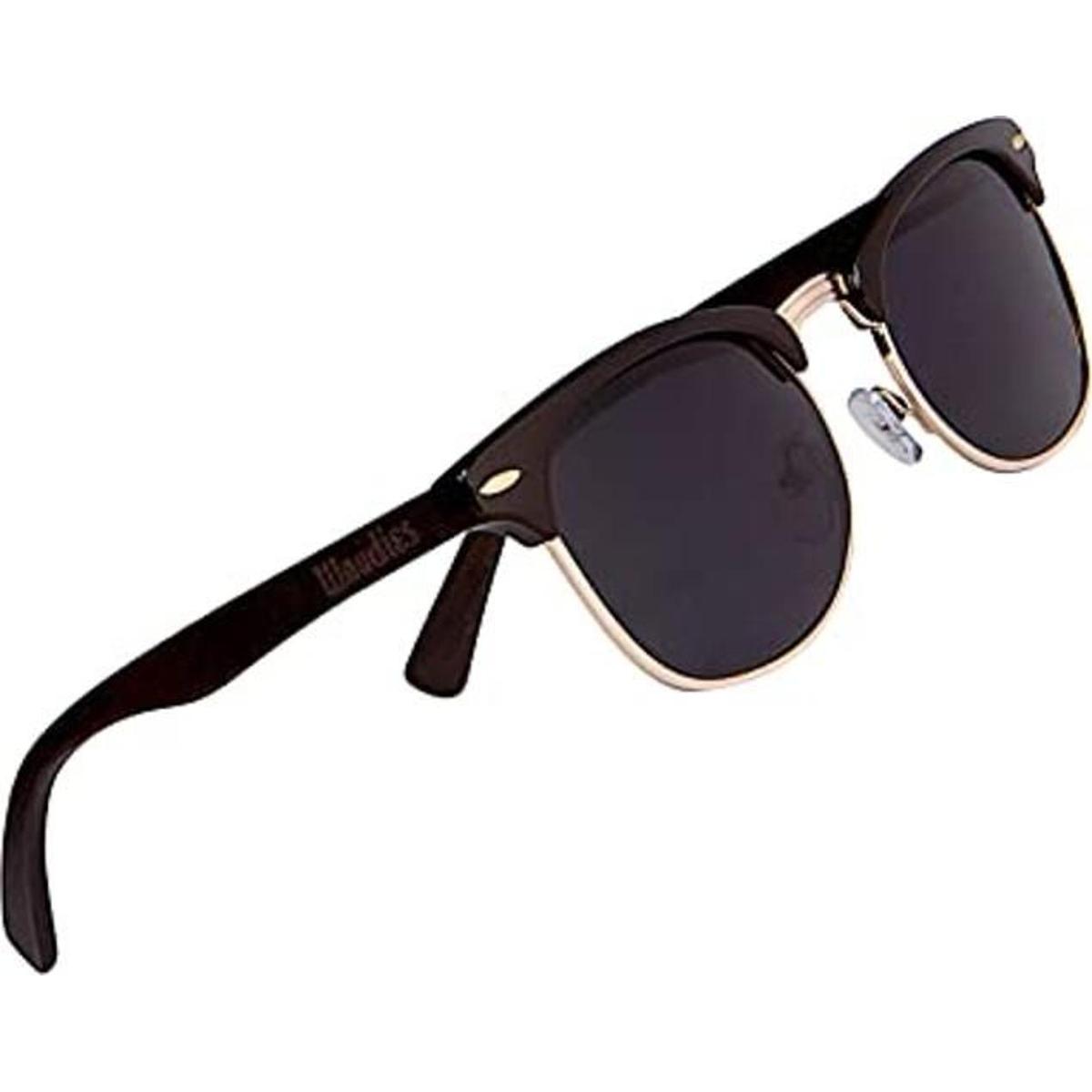 WOODIES Lentes de sol polarizados de madera de ébano de