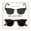 WOODIES Lentes de sol polarizados de madera de ébano de_2