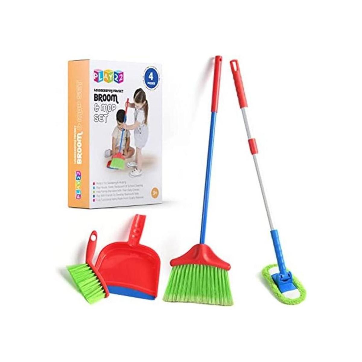 Play22 Juego de limpieza para niños de 4 piezas juego de