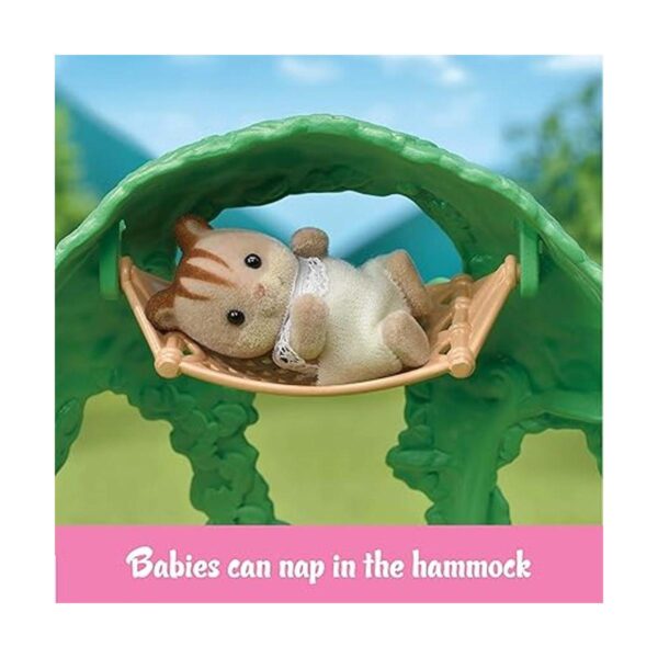 Calico Critters Casa del árbol del bebé verde_3