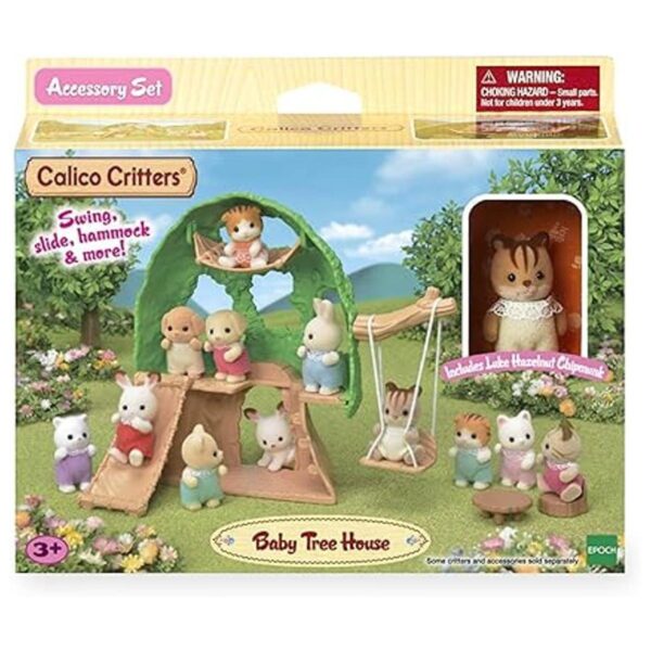 Calico Critters Casa del árbol del bebé verde_6