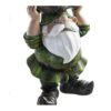 Ivy Home Estatuilla de gnomo con piedras