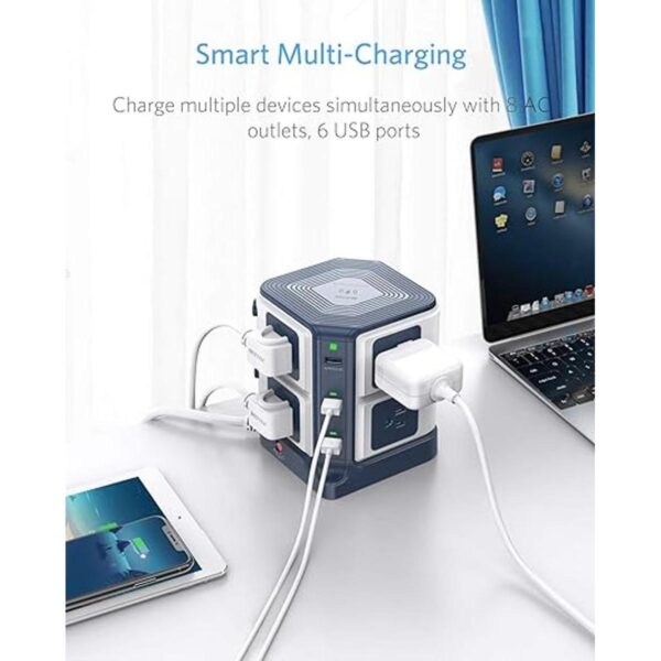 BESTEK Regleta de alimentación USB con cargador_4