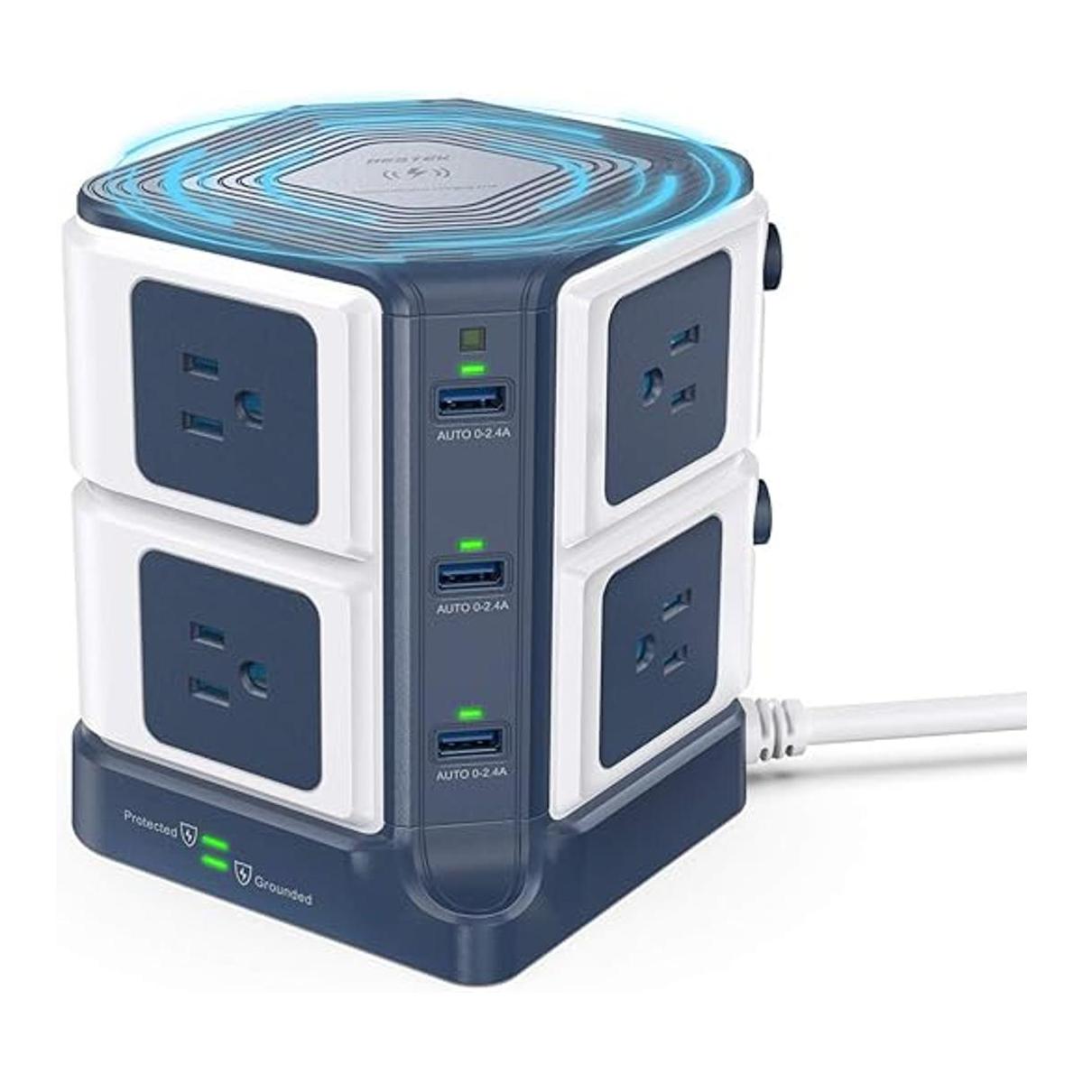 BESTEK Regleta de alimentación USB con cargador